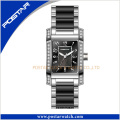 Popular Elegant Swiss Watch for Ladies with Ceramic Band